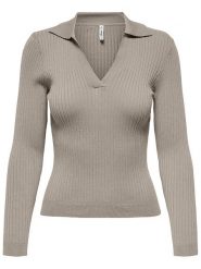 ONLY Sweter w kolorze szarobrązowym rozmiar: S. Brązowe swetry Only, s, bez wzorów, bez ramiączek. Za 79.21 zł.