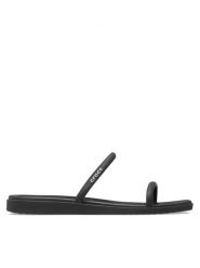Crocs Klapki Miami Two Strap Sandal 209795 Czarny. Czarne klapki Crocs, bez wzorów, z tworzywa sztucznego, bez obcasa. Za 179.99 zł.