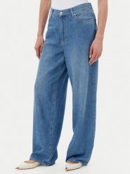 PINKO Jeansy 104601 A2DR Niebieski Relaxed Fit. Niebieskie jeansy Pinko, bez wzorów. Za 699.99 zł.