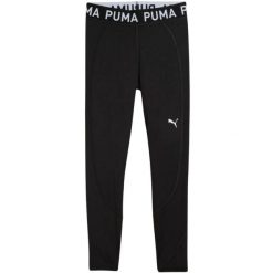 Damskie Legginsy Treningowe Strong Training Leggings. Czarne legginsy Puma, bez wzorów, trekkingowe. Za 237.99 zł.