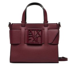 Torebka Armani Exchange. Czerwone torebki klasyczne Armani Exchange, bez wzorów, bez dodatków. Za 659.99 zł.