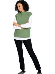 WITT WEIDEN Bezrękawnik w kolorze zielonym rozmiar: 46. Zielone swetry WITT WEIDEN, bez wzorów, bez ramiączek. Za 34.99 zł.