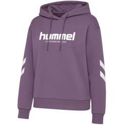 Bluza damska z kapturem Hummel Legacy 2.0. Fioletowe bluzy Hummel, bez wzorów, z kapturem. Za 279.50 zł.