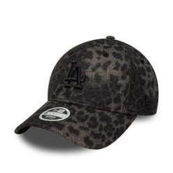 Czapka baseballowa damska Los Angeles Dodgers New Era 9Forty Cosy Leopard. Czarne czapki New Era, bez wzorów, z materiału. Za 176.00 zł.