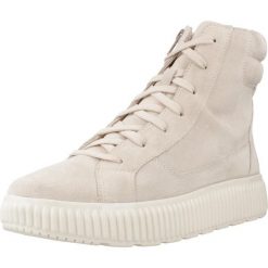 Buty GEOX D GRAISY Beżowy. Brązowe trekkingi Geox, z tkaniny, trekkingowe. Za 410.99 zł.