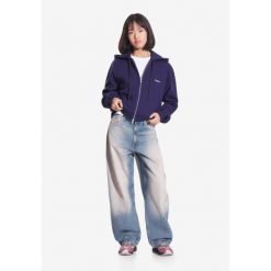 Bluza sportowa damska Prosto Bomb z kapturem. Niebieskie bluzy Prosto, bez wzorów, z kapturem. Za 384.99 zł.