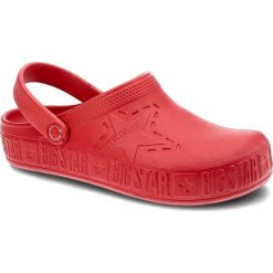 Czerwone Klapki Big Star Wodoodporne Buty Damskie. Czerwone klapki Big Star, z aplikacjami, bez obcasa. Za 69.99 zł.