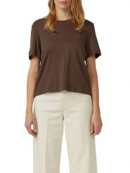 S.Oliver Koszulka w kolorze brązowym rozmiar: 38. Brązowe bluzki S.Oliver, s, bez wzorów, z bawełny, bez kołnierzyka, bez ramiączek. Za 34.99 zł.