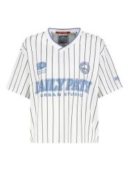 Sublevel Koszulka w kolorze biało-błękitnym rozmiar: XS. Białe bluzki Sublevel, xs, bez wzorów, bez kołnierzyka, bez ramiączek. Za 60.99 zł.