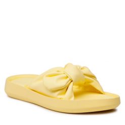 Klapki Jenny Fairy. Żółte klapki Jenny Fairy, bez wzorów, bez obcasa. Za 99.99 zł.