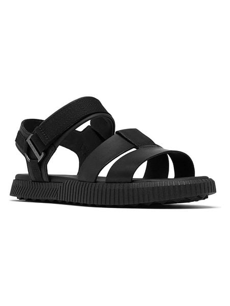 Sorel Sandały "ONA AVE" w kolorze czarnym rozmiar: 40. Czarne sandały Sorel, bez wzorów, klasyczne, z otwartym noskiem, bez obcasa, bez zapięcia. Za 174.95 zł.