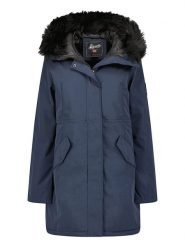 Geographical Norway Parka "Basiline" w kolorze granatowym rozmiar: S. Niebieskie parki Geographical Norway, s, bez kaptura. Za 159.21 zł.