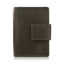 Portfel damski skórzany średni ciemnozielony z zabezpieczeniem RFID Paolo Peruzzi AL-04-GB. Zielone portfele PAOLO PERUZZI, bez wzorów, ze skóry. Za 79.00 zł.