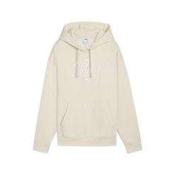 Damska bluza z kapturem Essentials Script Comfort PUMA Alpine Snow White. Białe bluzy Puma, bez wzorów, z kapturem. Za 249.00 zł.