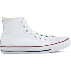 Białe Skórzane Trampki Converse Chuck Taylor Hi. Białe trampki Molly.pl, bez wzorów, z gumy, bez zapięcia. Za 399.00 zł.