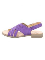 Think! Skórzane sandały w kolorze fioletowym rozmiar: 39. Różowe sandały Think!, bez wzorów, klasyczne, z otwartym noskiem, bez obcasa, bez zapięcia. Za 247.45 zł.