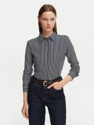 Tommy Hilfiger Koszula WW0WW43528 Granatowy Slim Fit. Niebieskie koszule TOMMY HILFIGER, xl, bez wzorów, z bawełny, bez kołnierzyka, bez ramiączek. Za 409.99 zł.