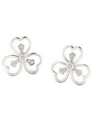 Vittoria Jewels Złote kolczyki-wkrętki z diamentami rozmiar: onesize. Szare kolczyki Vittoria Jewels, z diamentem, złote. Za 861.99 zł.