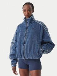 Adidas Kurtka jeansowa Firebird Jacket KT4232 Niebieski Regular Fit. Niebieskie kurtki Adidas, xs, bez wzorów, z bawełny, bez kaptura. Za 698.99 zł.
