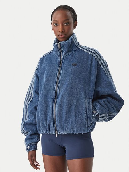 Adidas Kurtka jeansowa Firebird Jacket KT4232 Niebieski Regular Fit. Niebieskie kurtki Adidas, xs, bez wzorów, z bawełny, bez kaptura. Za 698.99 zł.