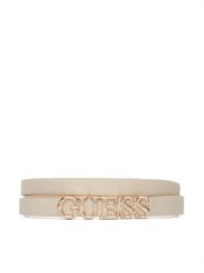 Guess Pasek Damski BW9338 P6215 Beżowy jasny. Brązowe paski Guess, z aplikacjami, ze skóry. Za 199.99 zł.