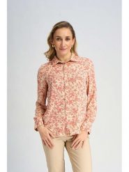 Marks & Spencer Koszula w kolorze koralowo-beżowym rozmiar: 36. Brązowe koszule Marks & Spencer, bez wzorów, bez kołnierzyka, bez ramiączek. Za 48.39 zł.