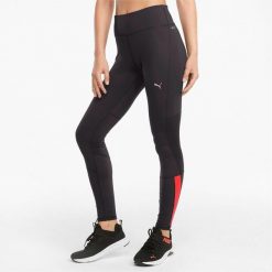 Legginsy treningowe damskie Puma Run Favorite Reg Rise Full Tight. Czarne legginsy Puma, xs, bez wzorów. Za 144.99 zł.