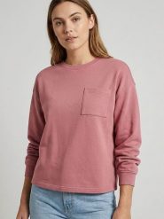 MOSS COPENHAGEN Bluza "Illiana" w kolorze szaroróżowym rozmiar: S/M. Różowe bluzy Moss Copenhagen, m, bez wzorów, bez kaptura. Za 144.95 zł.