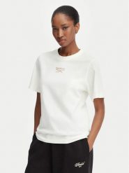 Reebok T-Shirt Nikolina RK25708CCW Kremowy Regular Fit. Białe t-shirty Reebok, m, bez wzorów, z bawełny, bez kołnierzyka, bez ramiączek. Za 79.99 zł.
