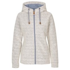 Trespass Ronee - damska bluza z kapturem w kolorze złamanej bieli. Białe bluzy Trespass, bez wzorów, z dżerseju, z kapturem. Za 332.99 zł.