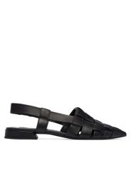 HÖGL Baleriny 1-101930 Czarny. Czarne baleriny Högl, bez wzorów, ze skóry, bez obcasa. Za 799.99 zł.