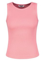 Sublevel Top w kolorze jasnoróżowym rozmiar: XL. Różowe topy Sublevel, xl, bez wzorów, z bawełny, bez kołnierzyka, bez ramiączek. Za 41.79 zł.