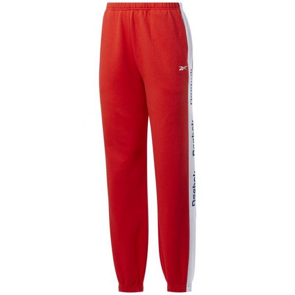 Spodnie Dresowe Damskie Te Linear FL Logo. Czerwone spodnie dresowe Reebok, na lato, bez wzorów, z dresówki, trekkingowe. Za 142.99 zł.