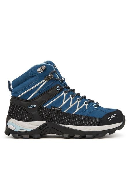 CMP Trekkingi Rigel Mid 3Q12946 Niebieski. Niebieskie trekkingi CMP, ze skóry, trekkingowe. Za 529.99 zł.