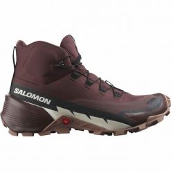 Buty trekkingowe damskie Salomon Cross Hike Mid Gore-Tex 2. Brązowe trekkingi Salomon, z gore-texu, trekkingowe. Za 512.00 zł.