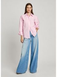 Pepe Jeans Koszula "Bego" w kolorze jasnoróżowym rozmiar: M. Różowe koszule Pepe Jeans, m, bez wzorów, z bawełny, bez kołnierzyka, bez ramiączek. Za 158.47 zł.