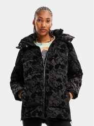 Desigual Kurtka przejściowa 23WWEWB2 Czarny Regular Fit. Czarne kurtki Desigual, xs, bez wzorów, z syntetyku, bez kaptura. Za 739.99 zł.