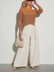 LA Angels Spodnie w kolorze białym rozmiar: M. Białe spodnie materiałowe LA Angels, m, bez wzorów, z materiału. Za 152.99 zł.