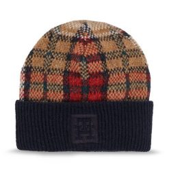 Czapka Tommy Hilfiger. Niebieskie czapki TOMMY HILFIGER, bez wzorów. Za 329.99 zł.
