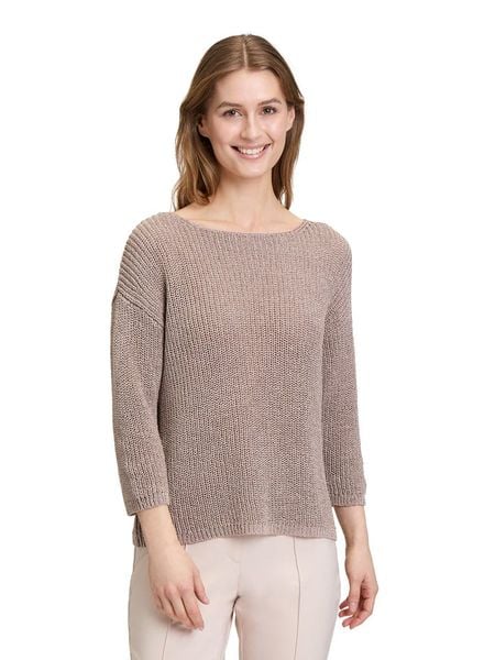 Betty Barclay Sweter w kolorze brązowym rozmiar: 44. Brązowe swetry Betty Barclay, bez wzorów, ze splotem, bez ramiączek. Za 119.95 zł.