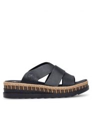 Rieker Espadryle V7989-00 Czarny. Czarne espadryle Rieker, bez wzorów, z syntetyku, bez obcasa, bez zapięcia. Za 289.99 zł.