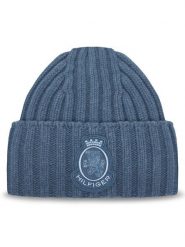 Tommy Hilfiger Czapka Th Crest Fluffy AW0AW18210 Niebieski. Niebieskie czapki TOMMY HILFIGER, bez wzorów, z wełny. Za 349.99 zł.
