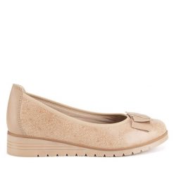 Baleriny Lasocki. Brązowe baleriny Lasocki, bez wzorów, bez obcasa. Za 169.99 zł.