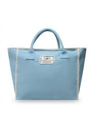 Banana Moon Torebka Seta Lohan KBJ56 Niebieski. Niebieskie shopper Banana Moon, bez wzorów, z materiału, bez dodatków. Za 319.99 zł.
