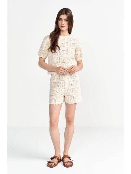 Rich & Royal Szorty w kolorze kremowym rozmiar: XS. Brązowe szorty Rich & Royal, bez wzorów, z koronki. Za 209.95 zł.