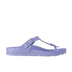 Japonki damskie Birkenstock Gizeh Essentials Eva. Fioletowe klapki Birkenstock, bez wzorów, z materiału, bez obcasa. Za 279.00 zł.