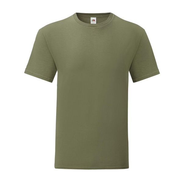 Kultowa Koszulka Unisex Dla Dorosłych. Zielone bluzki FRUIT OF THE LOOM, xl, bez wzorów, sportowe, bez kołnierzyka, bez ramiączek. Za 40.99 zł.