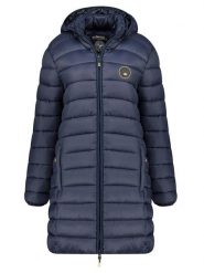 Geographical Norway Płaszcz pikowany "Atikamap" w kolorze granatowym rozmiar: XXL. Niebieskie płaszcze Geographical Norway, xxl, bez wzorów, bez kaptura. Za 166.10 zł.