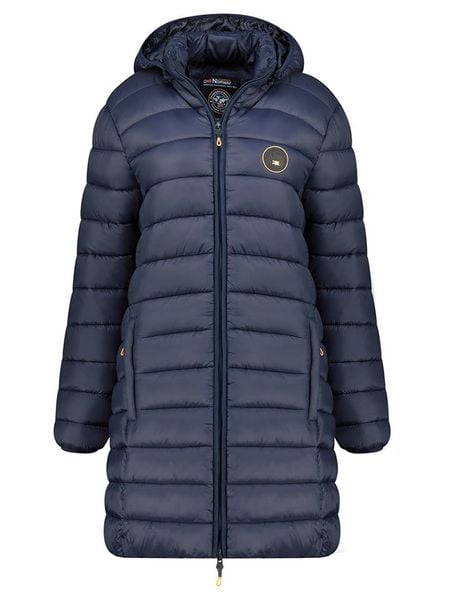 Geographical Norway Płaszcz pikowany "Atikamap" w kolorze granatowym rozmiar: XXL. Niebieskie płaszcze Geographical Norway, xxl, bez wzorów, bez kaptura. Za 166.10 zł.