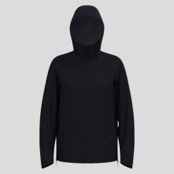 Kurtka damska Odlo ESSENTIAL 2.5L WATERPROOF Jacket hardshell. Czarne kurtki narciarskie Odlo, l, bez wzorów, z hardshellu, z kapturem, narciarskie. Za 829.99 zł.